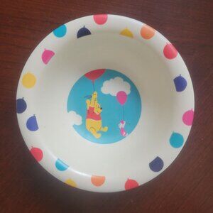 Disney Winnie The Pooh Balloon-Themed Kids Bowl BPA-Free Plastic 6-Inch Diameter